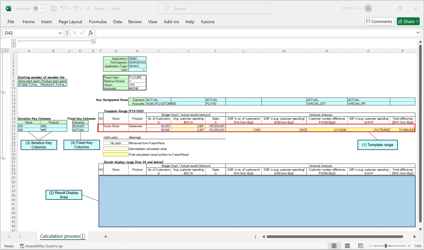 fp excel template processing